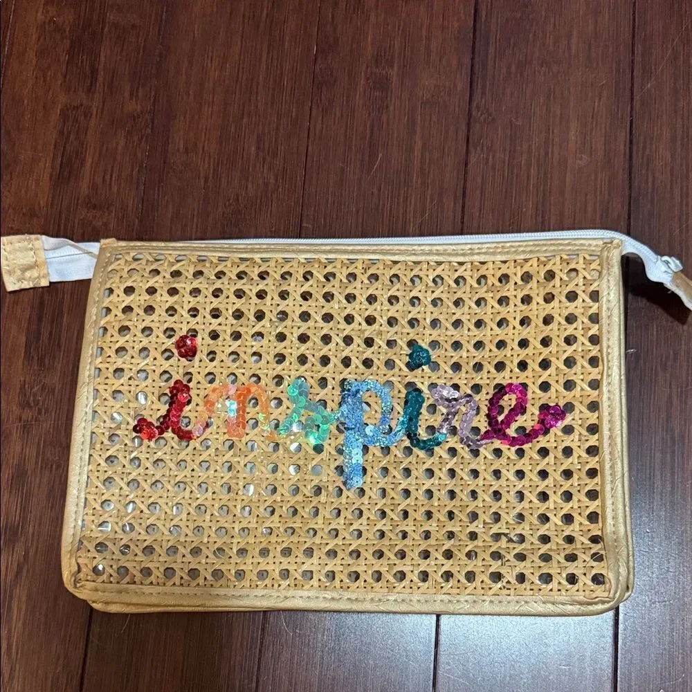 “INSPIRE” Rainbow Sequin Clutch - NEW Woven Clutch with Multicolor Accents